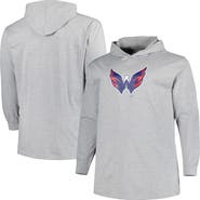 PROFILE Men's Heather Gray Washington Capitals Big & Tall Pullover Hoodie