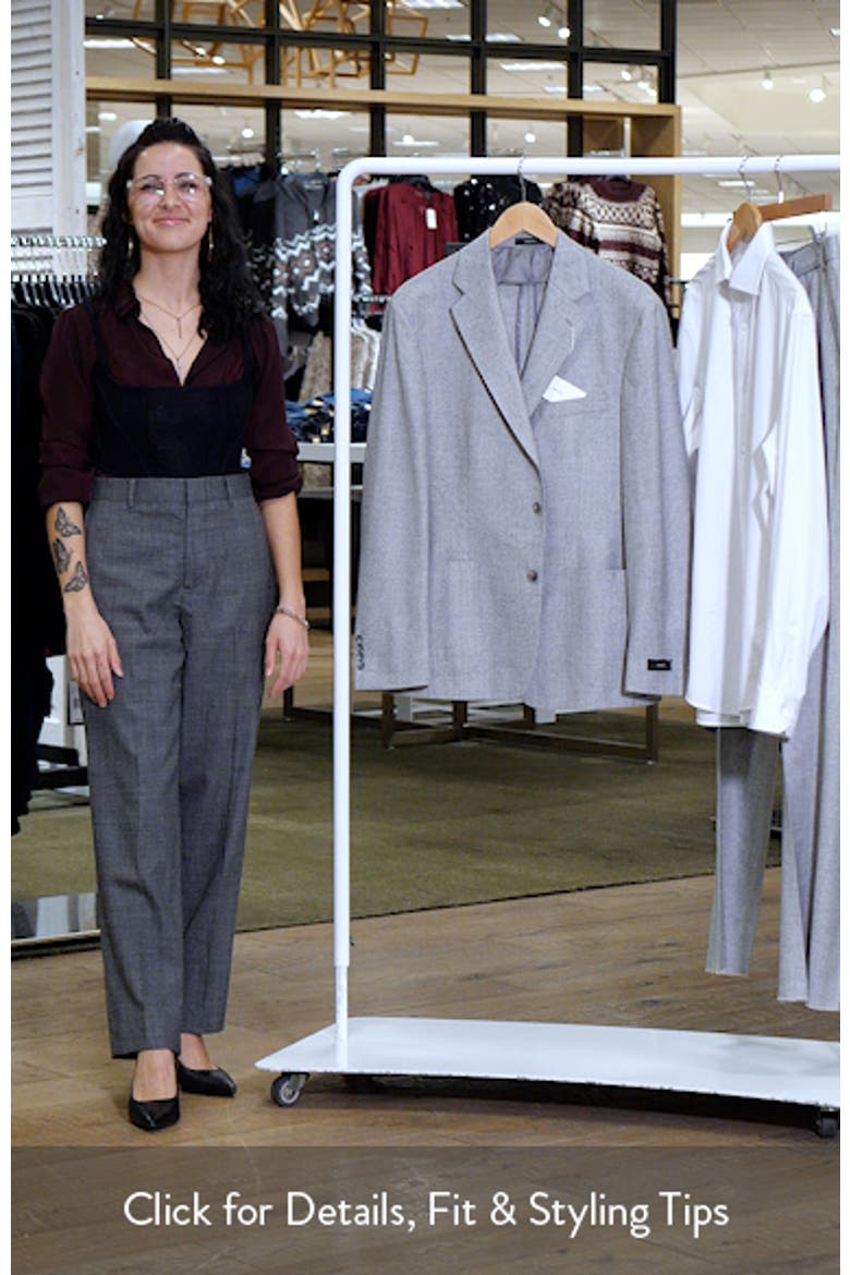 Icon Relaxed Fit Light Grey Glen Check Wool Suit video