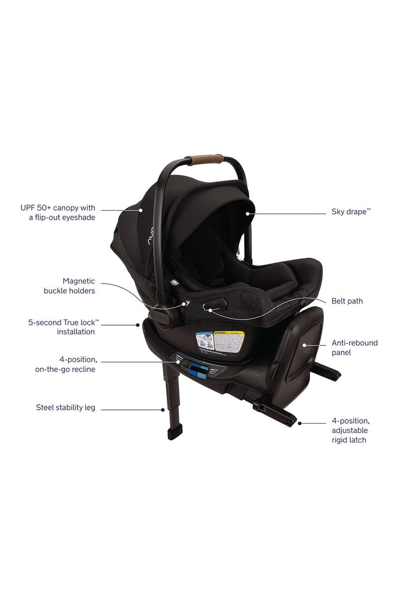 PIPA aire™ rx infant car seat & MIXX™ next Stroller Travel System, Alternate, color, CAVIAR