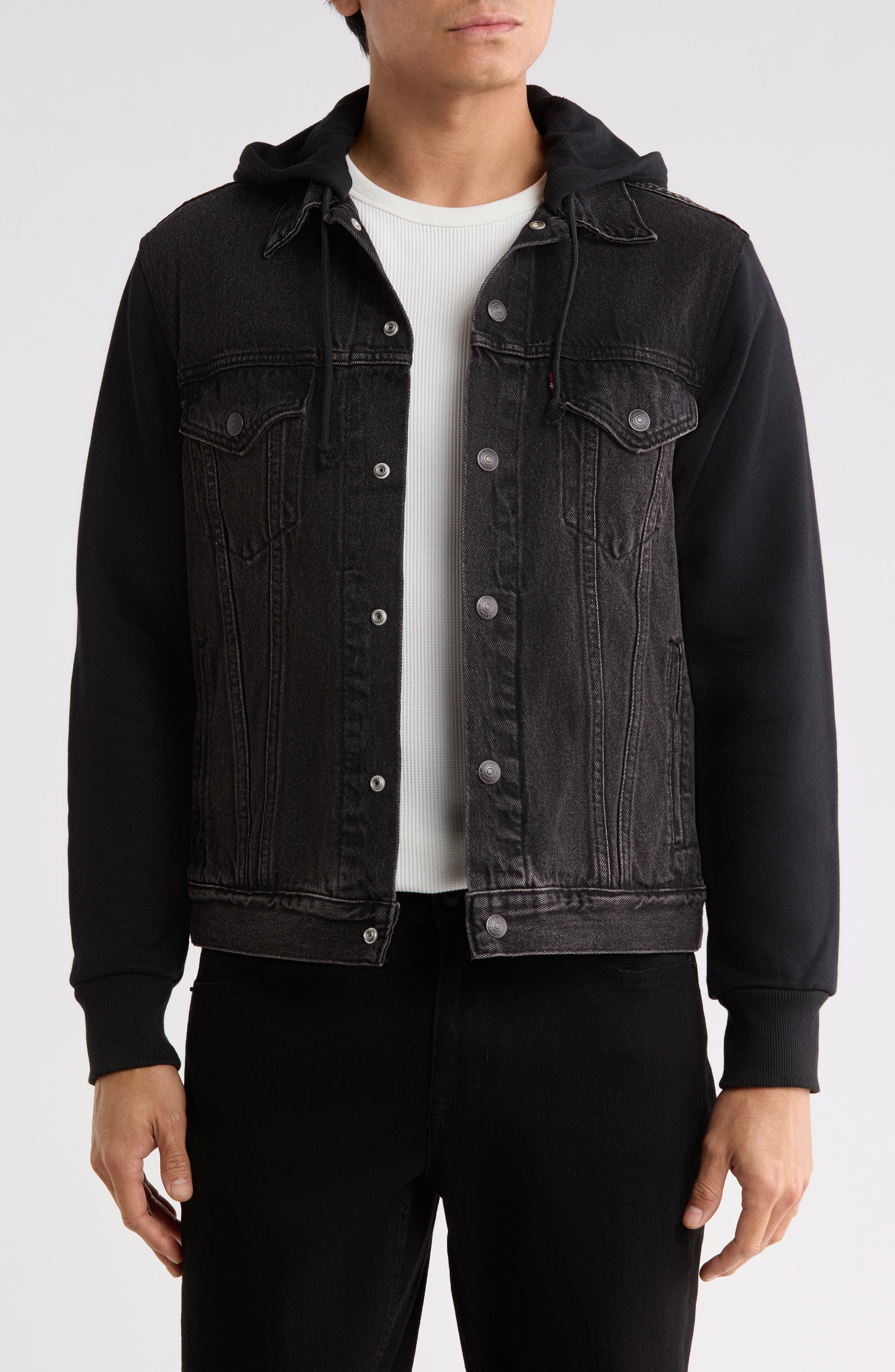 Hybrid Hoodie Trucker Jacket