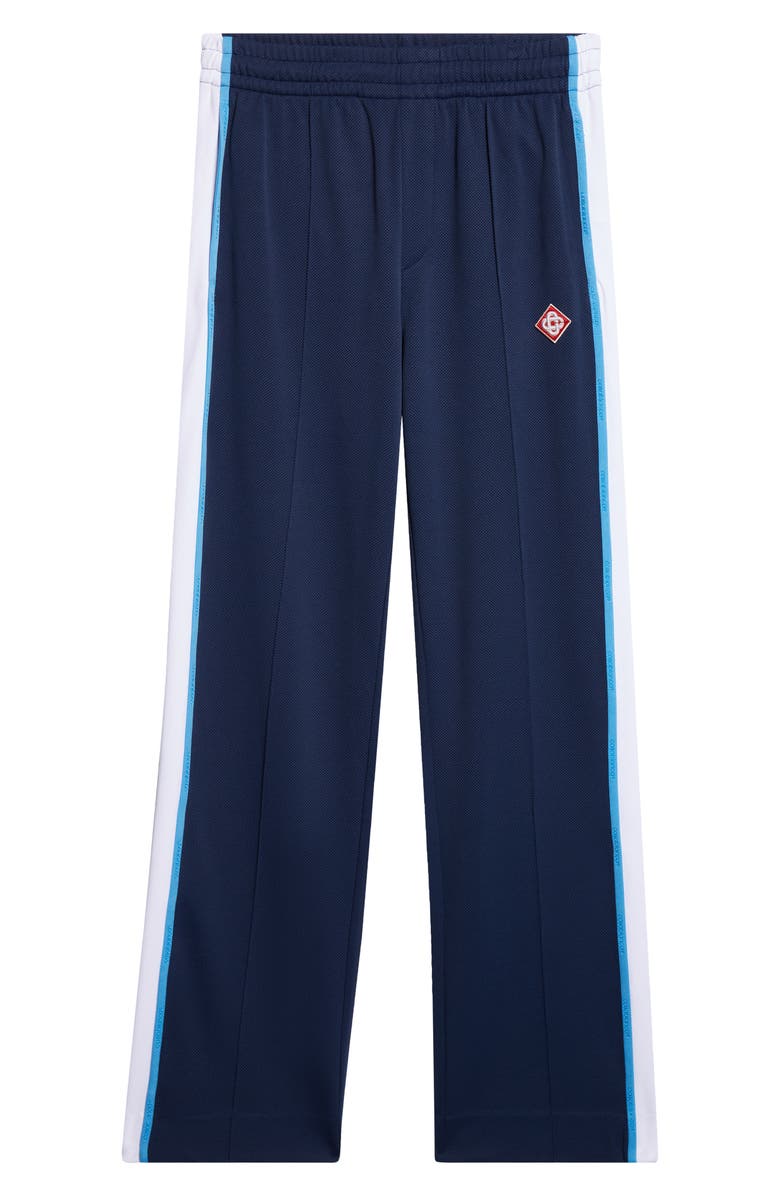 Casablanca Textured Track Pants, Alternate, color, Navy / White
