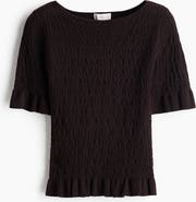 H&M Textured-knit Top