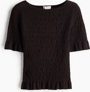 H&M Textured-knit Top