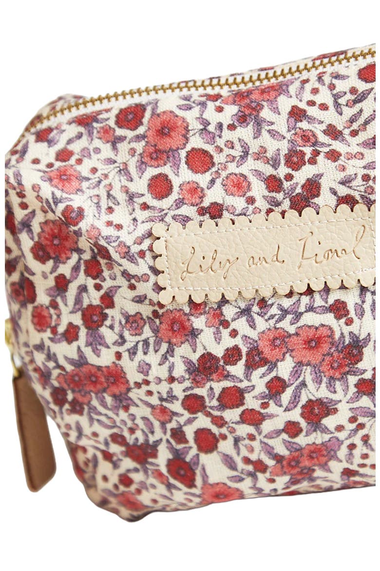 Print Cosmetic Bag, Alternate, color, Pink