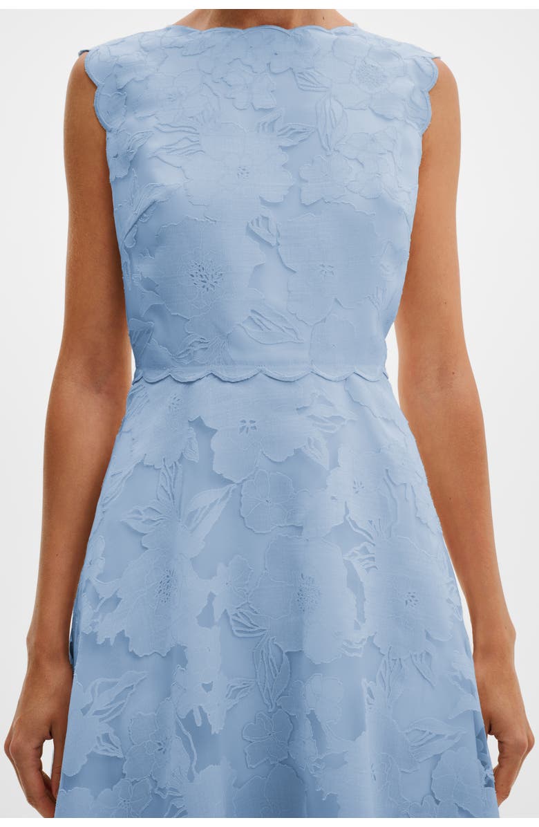 Malina Elin Round Neck Lace A-Line Dress, Alternate, color, Sky