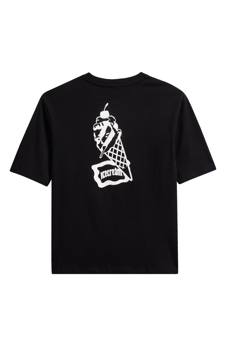 ICECREAM Kids' Cone Man Cotton Jersey Graphic T-Shirt, Alternate, color, Black