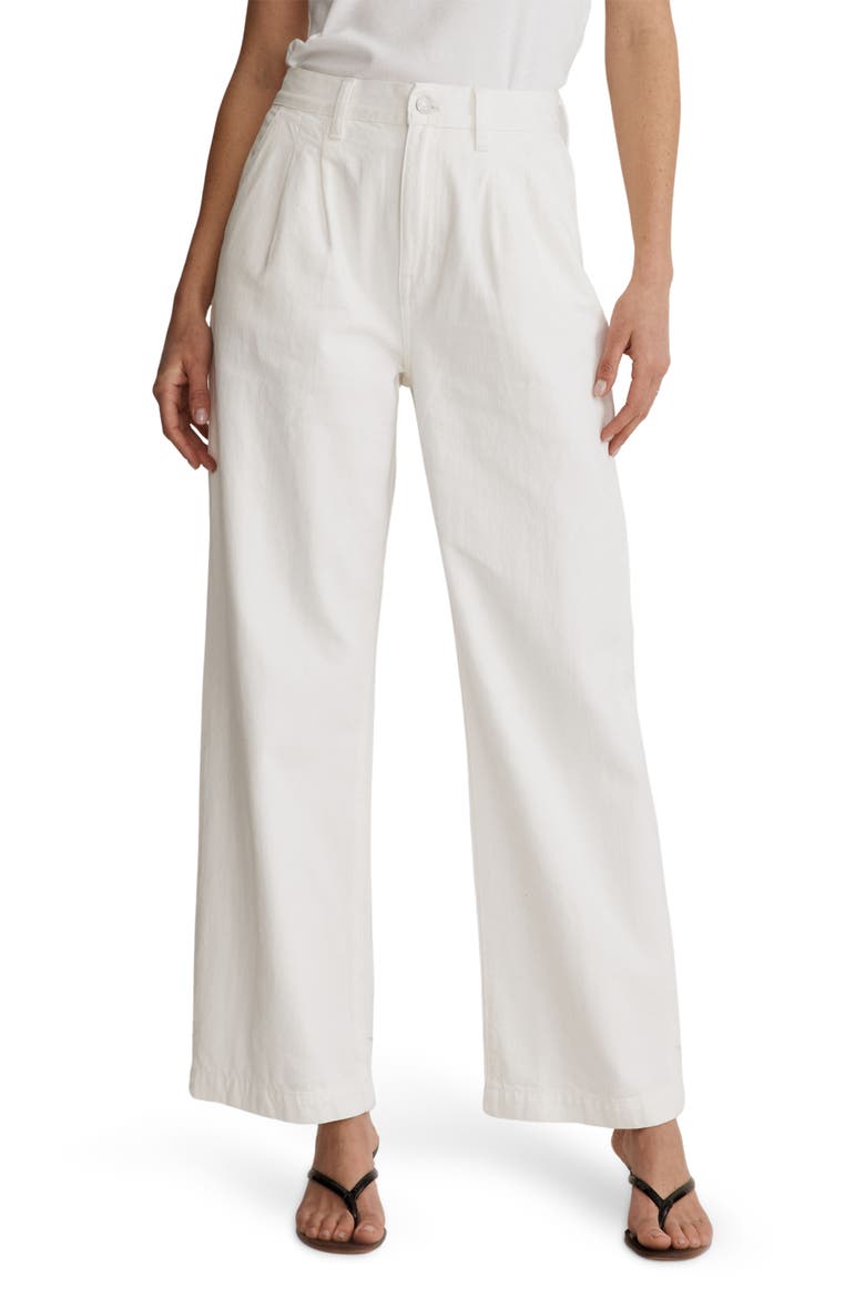 The Harlow Wide Leg Jeans, Main, color, TILE WHITE