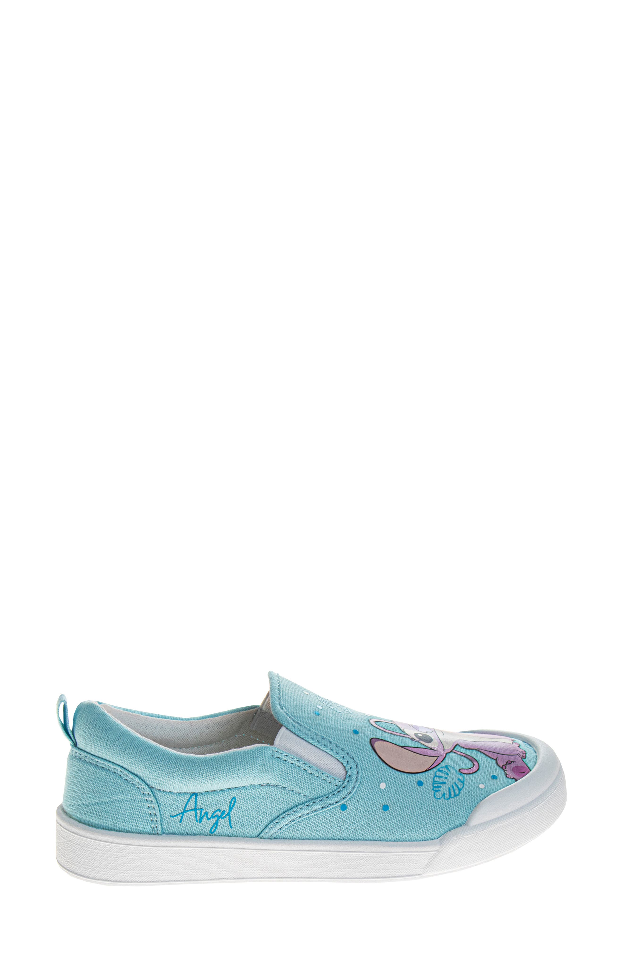 JOSMO Disney<sup>™</sup> Stitch & Angel Slip-On Sneaker, Alternate, color, Blue/ Pink