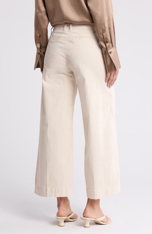 Frame Le Pixie Tomboy Wide Leg Trousers In Bone