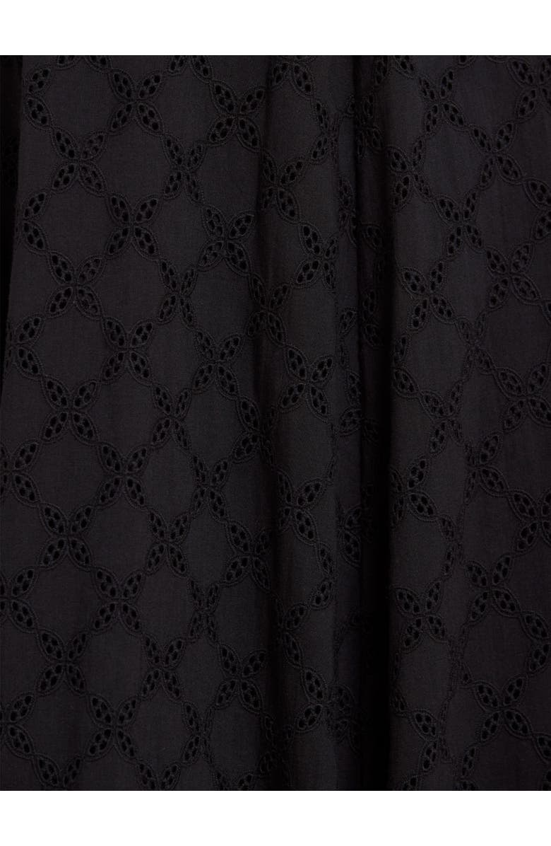 Needle & Thread Marisol Cotton Broderie Ankle Gown, Alternate, color, Jet Black