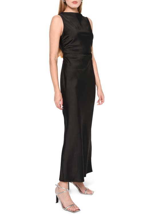 Wayf Sleeveless Satin Midi Dress