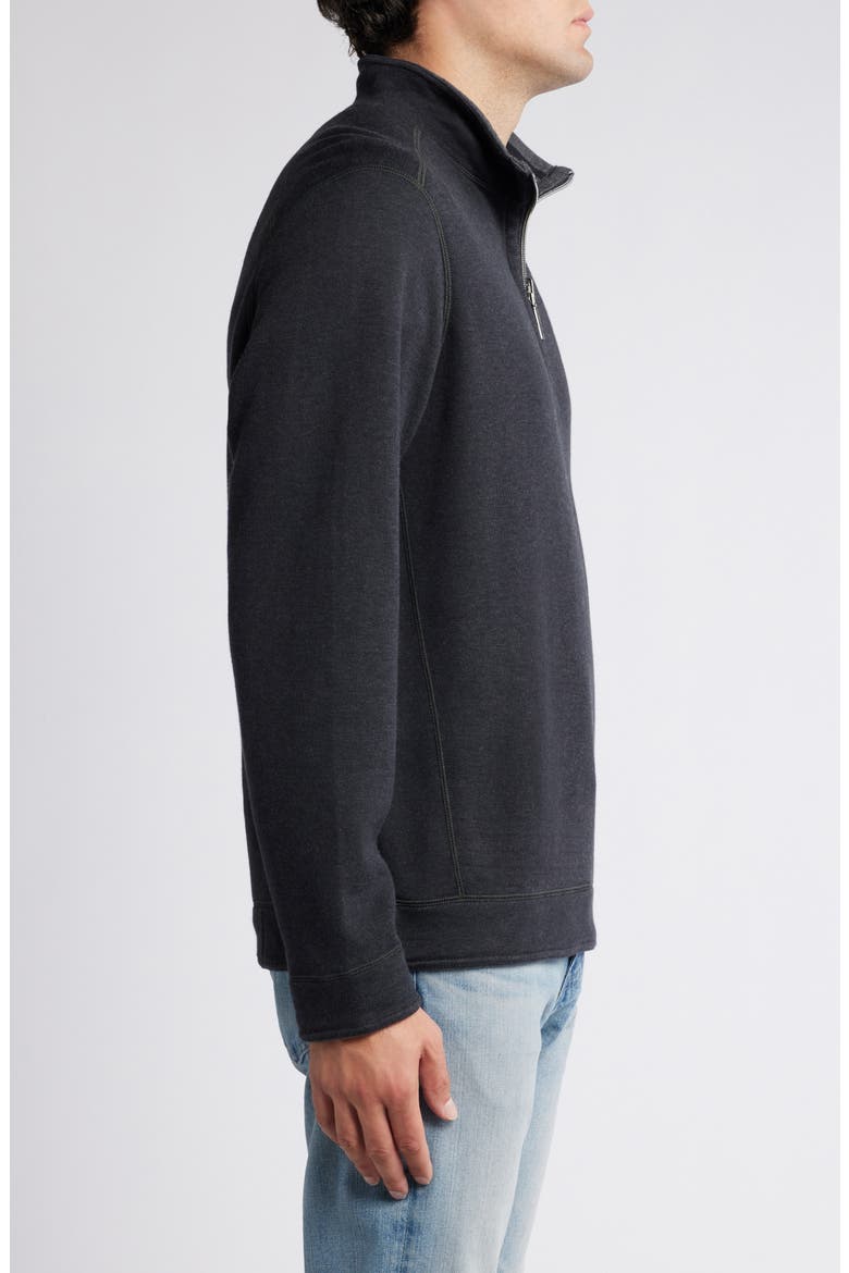 New Flip Coast Half Zip Pullover, Alternate, color, BLACK