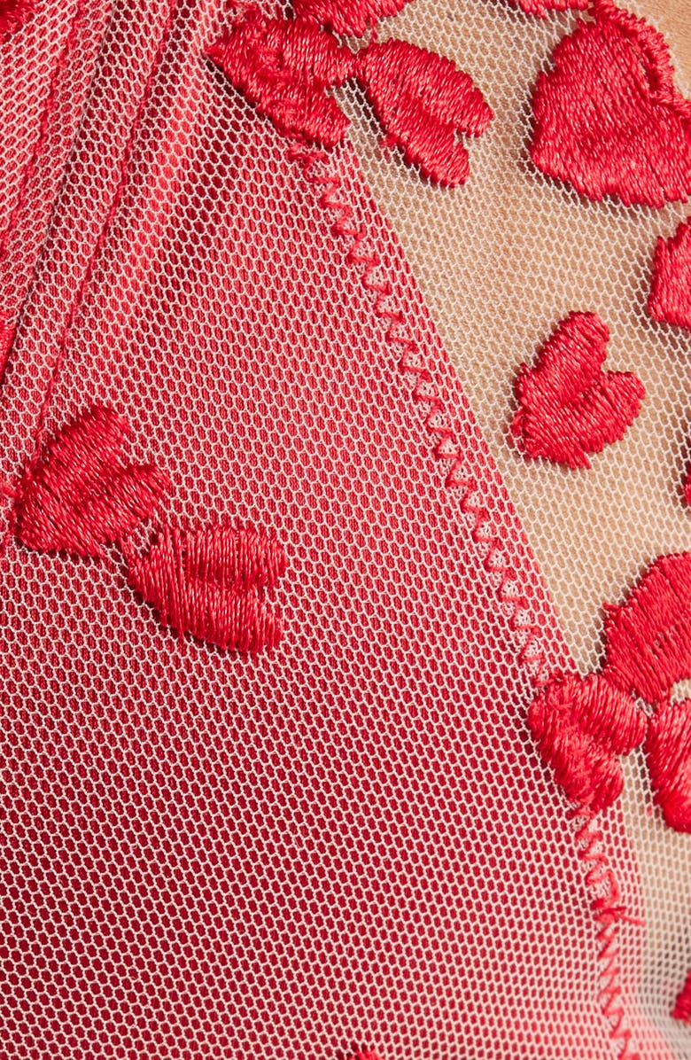 Honeydew Katarina Heart Bra, Alternate, color, Love Song