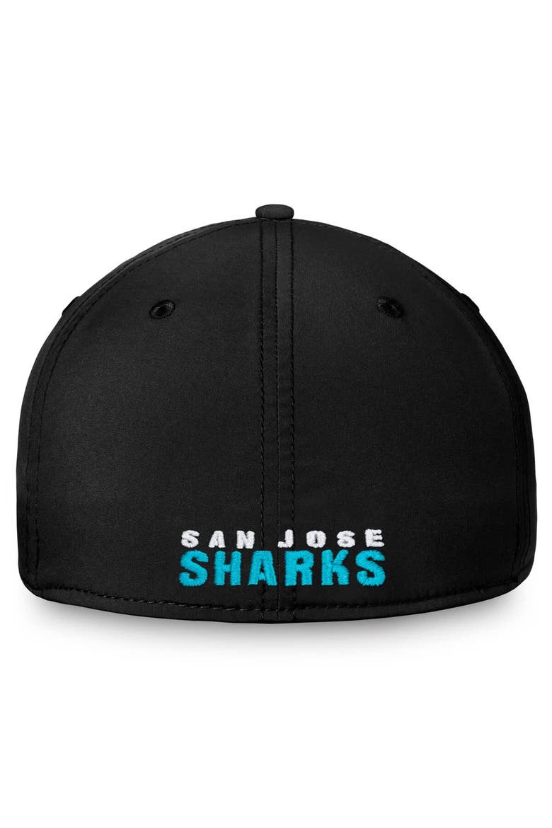 Men's Fanatics Black San Jose Sharks Core Primary Logo Flex Hat, Alternate, color, Black