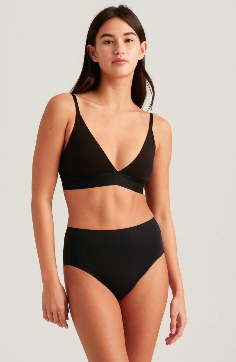 Saalt Seamless High Waist Briefs, Alternate, color, 