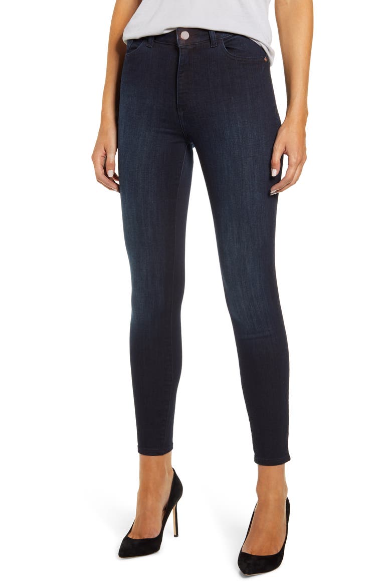 x Marianna Hewitt Instasculpt Farrow High Waist Ankle Skinny Jeans, Main, color, FRESNO