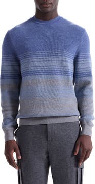 Bugatchi Gradient Stripe Merino Wool Sweater