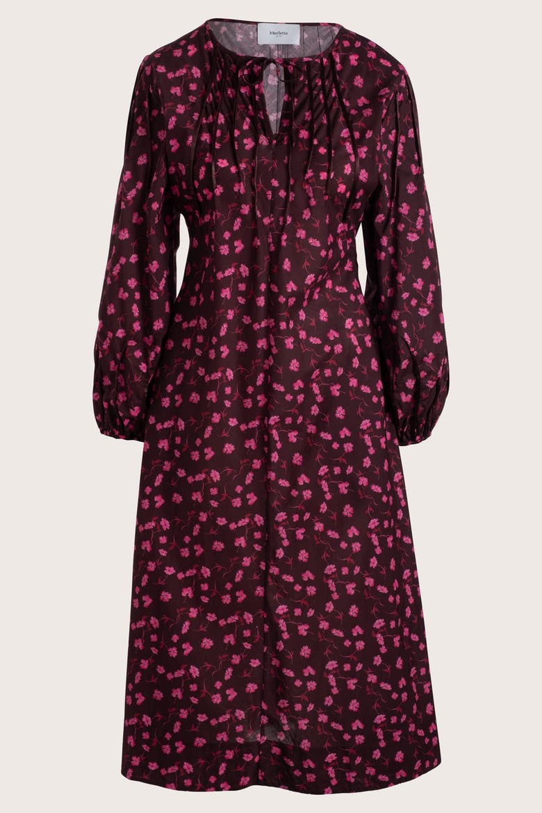 Sombra Dress, Alternate, color, Berry Floral Print