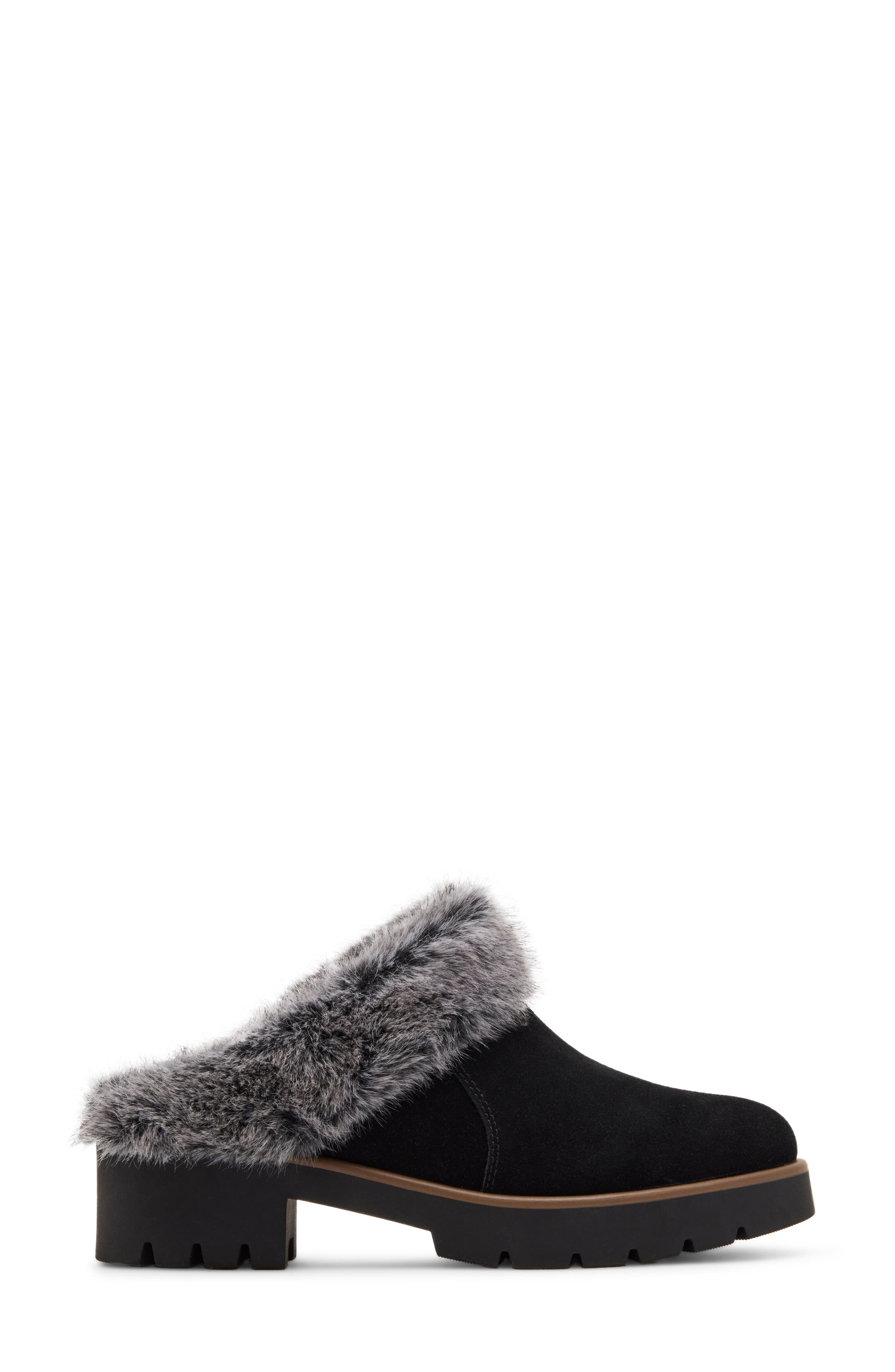 Blondo Karoline Faux Fur Clog, Alternate, color, 