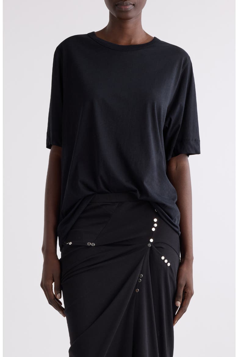 Hatro Oversize Cotton T-Shirt, Main, color, BLACK