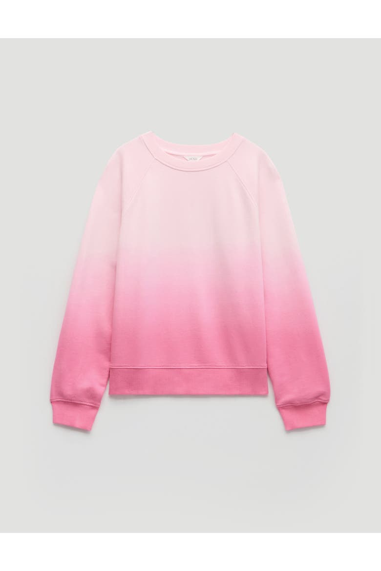 Aven Ombre Cotton Sweatshirt, Alternate, color, Azalea Pink