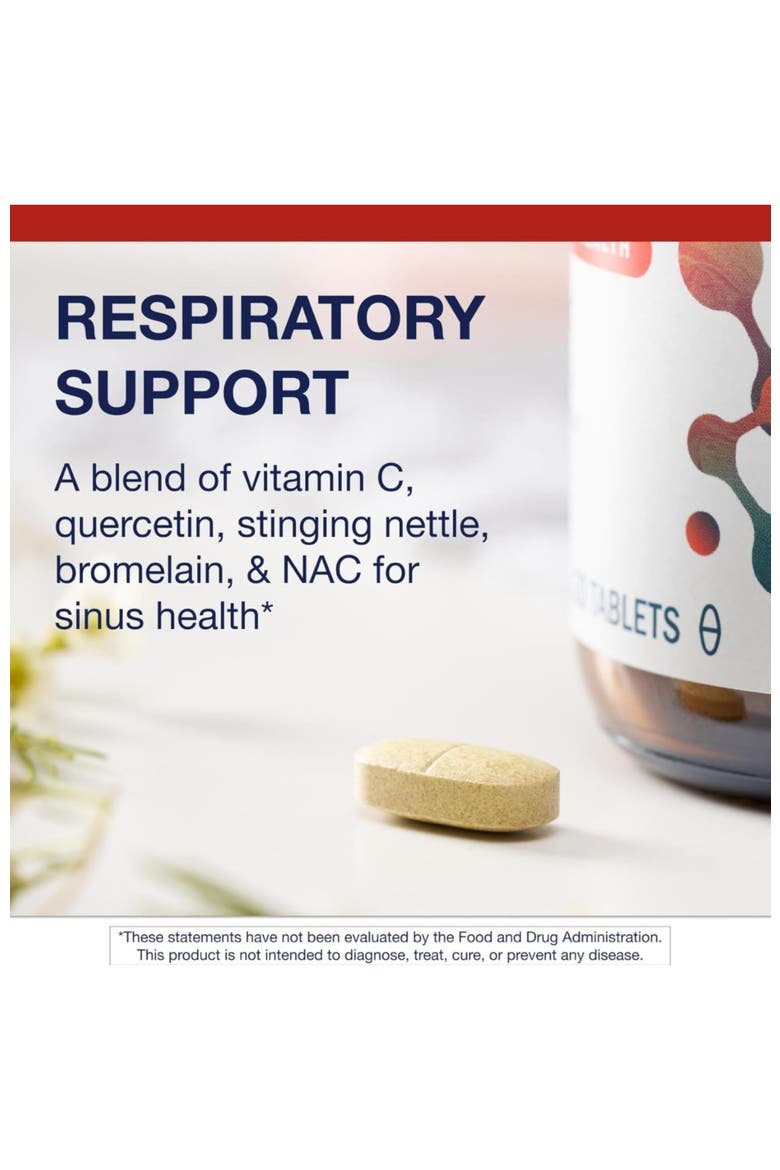 Sinuplex Respiratory Immune Support Supplement 120 Tablets, Alternate, color, None