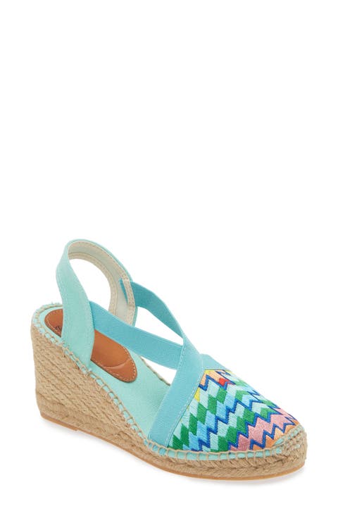 Gardenia Embroidered Espadrille Wedge (Women)