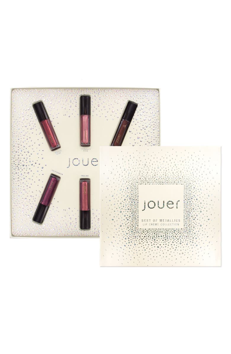 Jouer Best of Metallics Mini Long-Wear Lip Crème Liquid Lipstick Collection, Alternate, color, 