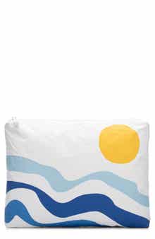 Aloha Collection Medium Water Resistant Tyvek® Zip Pouch