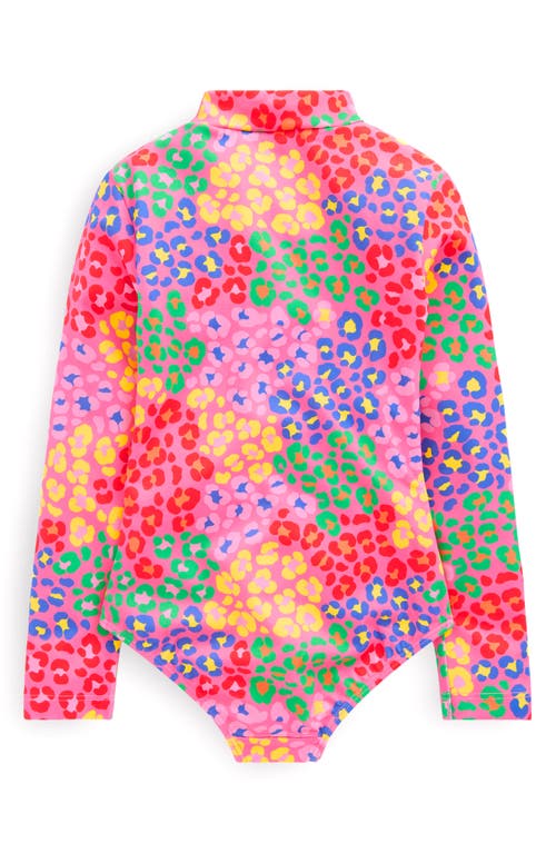 Mini Boden Kids' Long Sleeve One-piece Rashguard Swimsuit