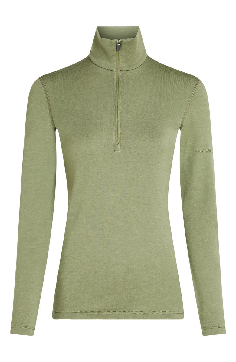 Icebreaker 260 Tech Merino Wool Half Zip Top, Alternate, color, Lichen
