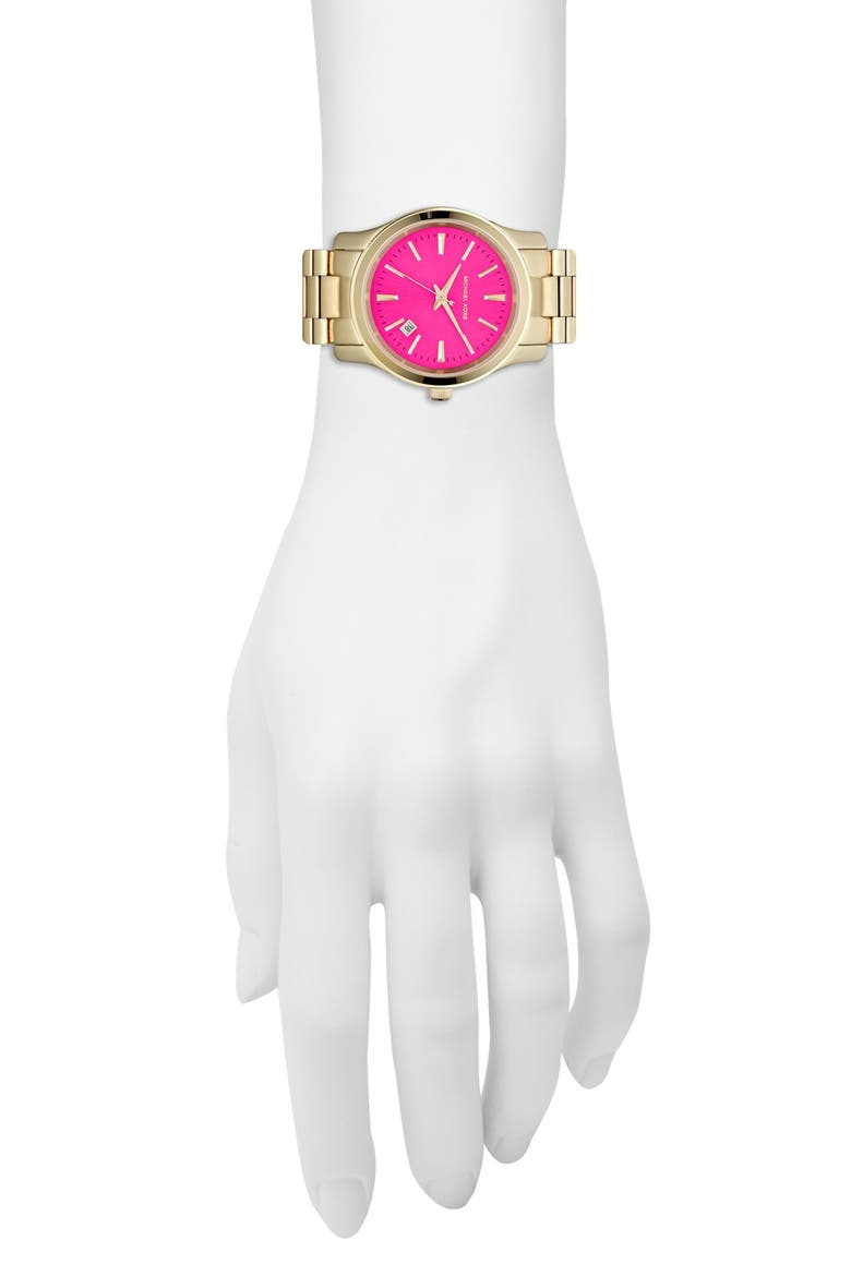 'Jet Set Sport' Watch, 38mm, Alternate, color, GOLD/ HOT PINK