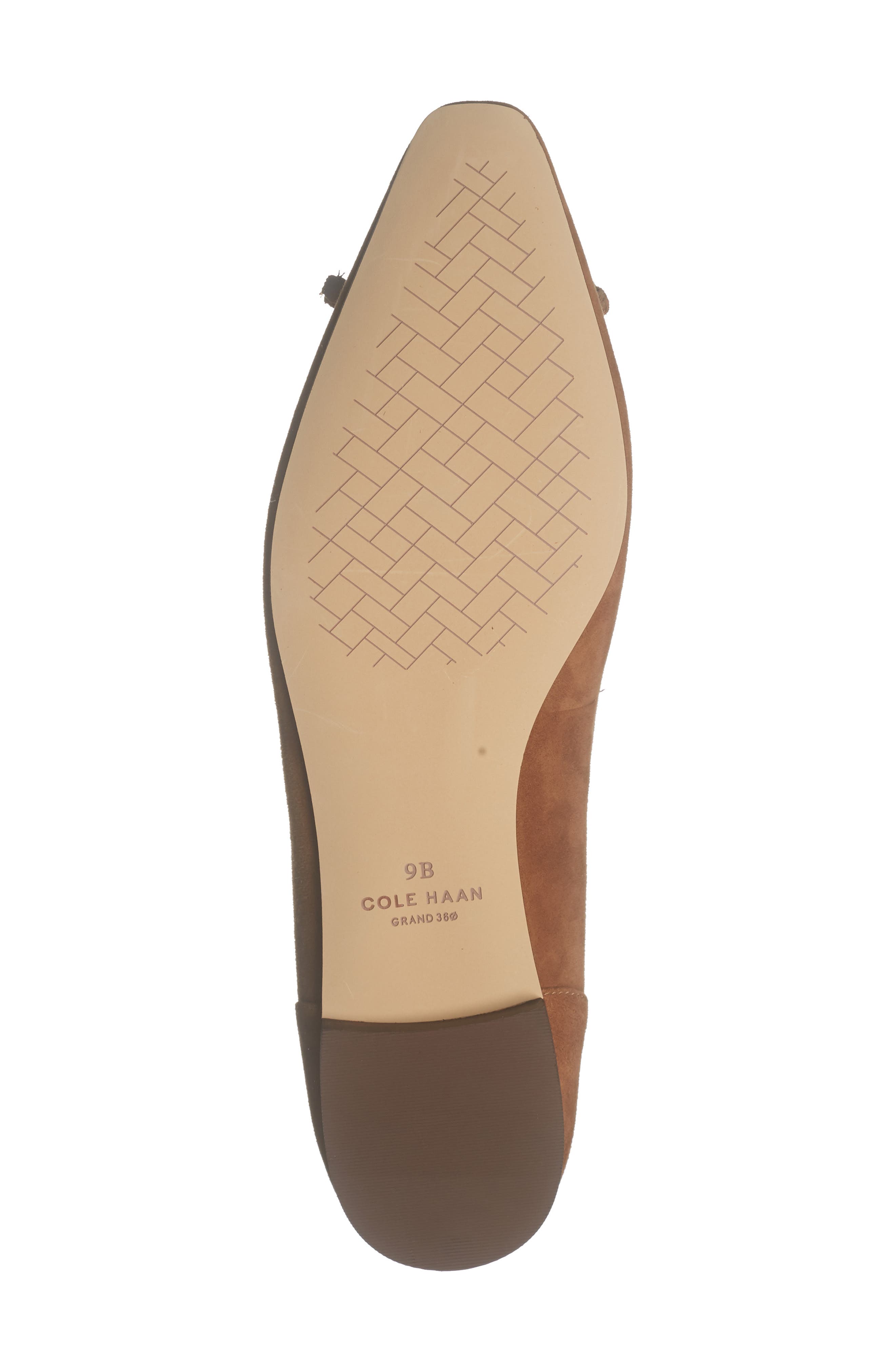 Cole Haan Paget Ballet Flat, Alternate, color, Tobacco Suede