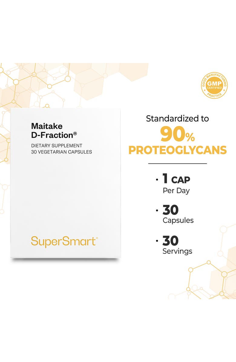 SuperSmart Maitake D Fraction Pro 100mg, Alternate, color, NO COLOR