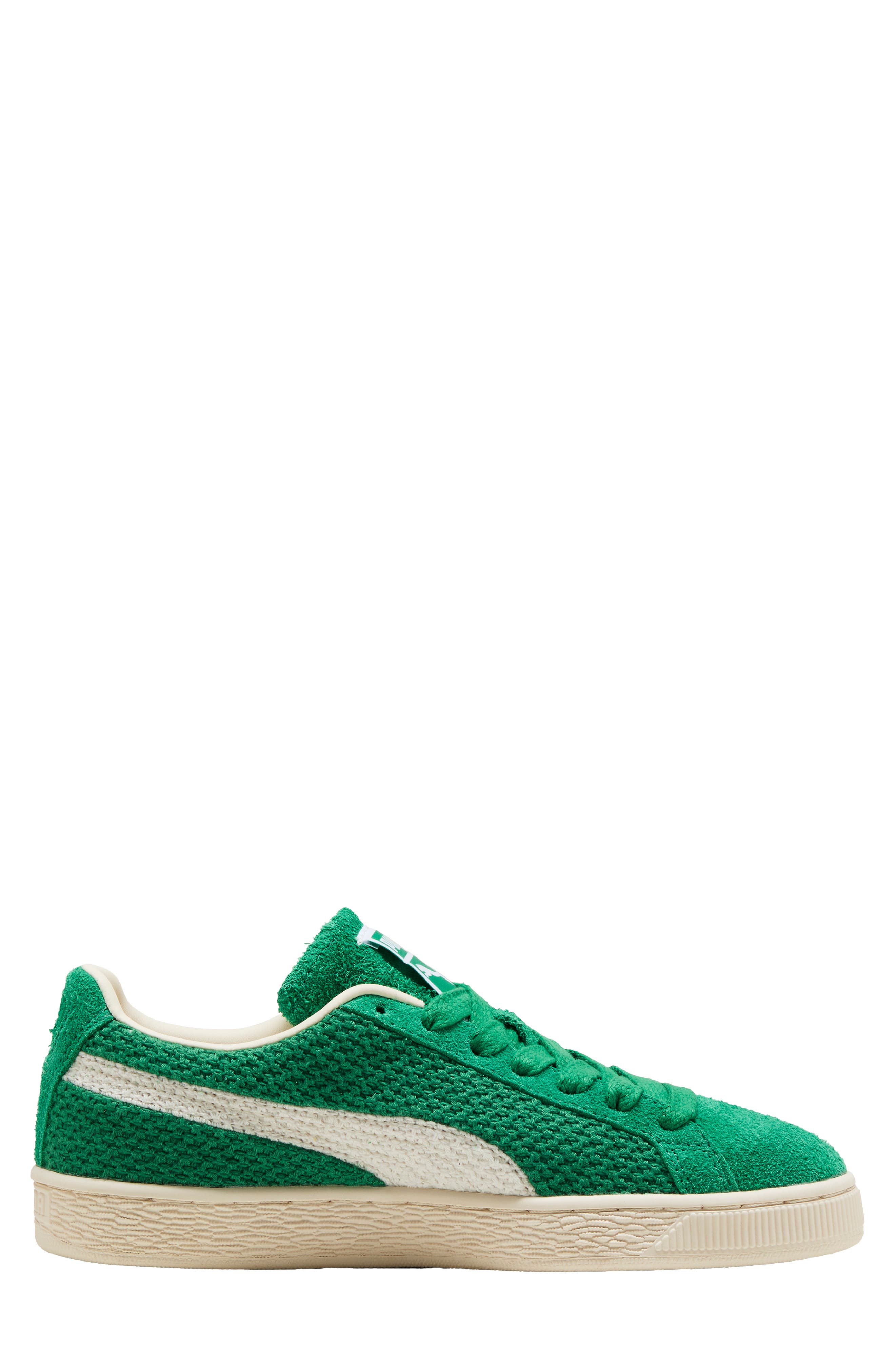 PUMA Suede Crochet Sneaker, Alternate, color, Archive Green/ Puma White