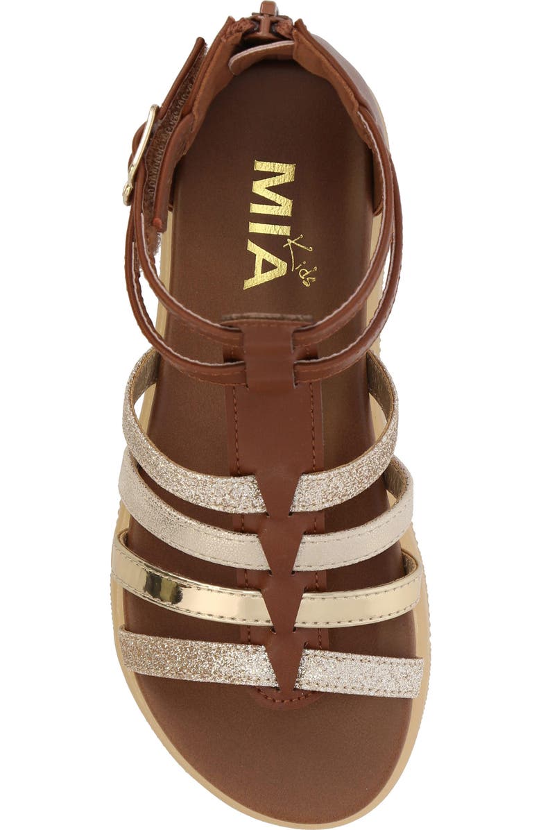 MIA Kids' Rheza Sandal, Alternate, color, Cognac