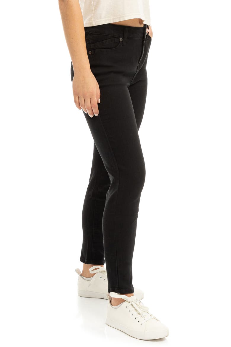 Crop Skinny Jeans, Alternate, color, BLACK