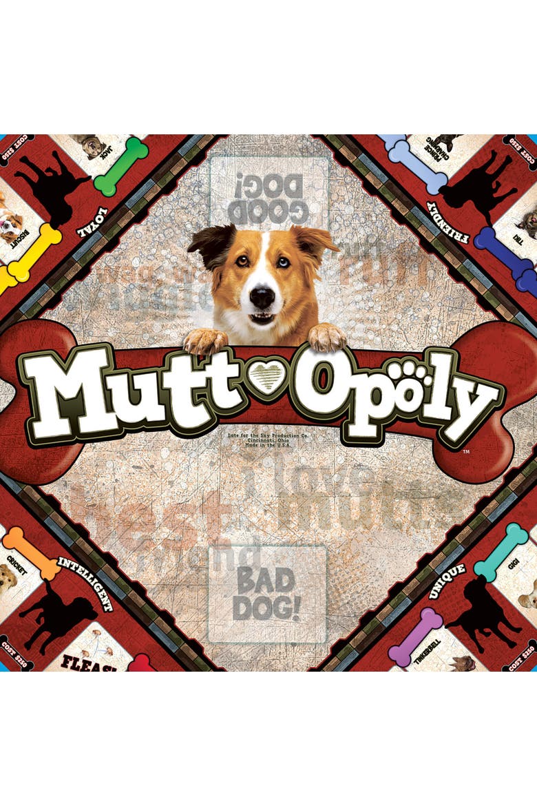Muttopoly Themed Family Board Game, Ages 8+, Alternate, color, Multicolored