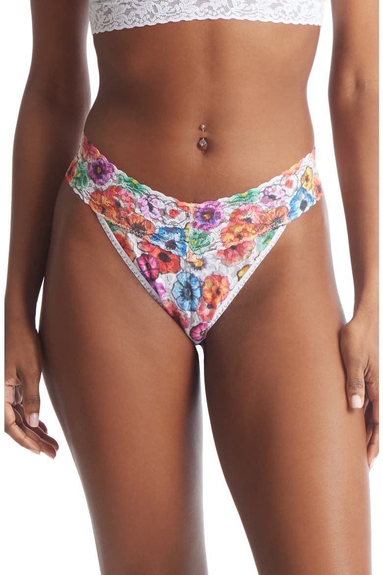 Print Original Rise Thong, Main, color, LINGER AWHILE