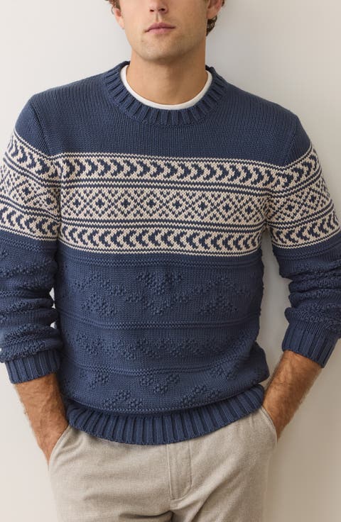 Erik Texture Organic Cotton Blend Sweater