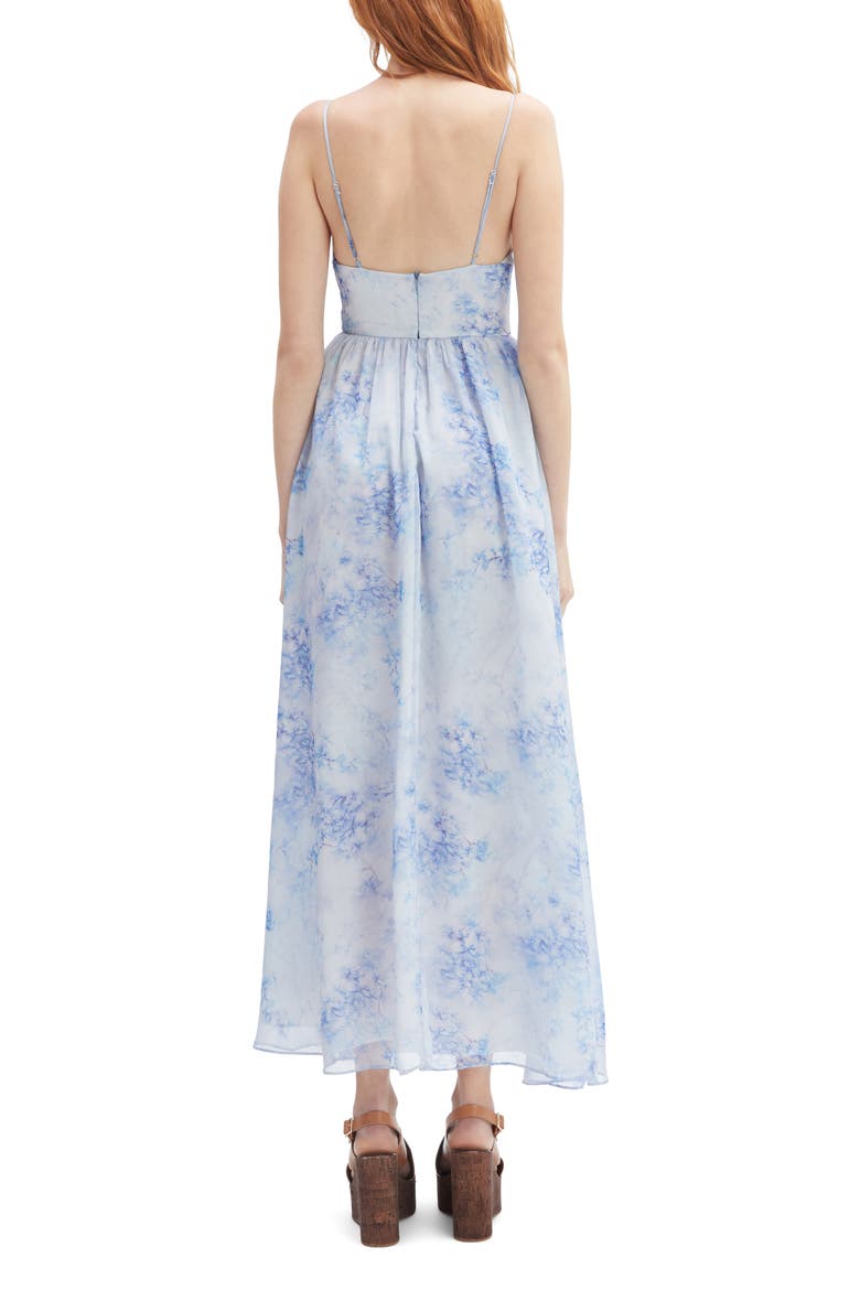 Elias Floral Print Maxi Dress, Alternate, color, BABY BLUE FLORAL