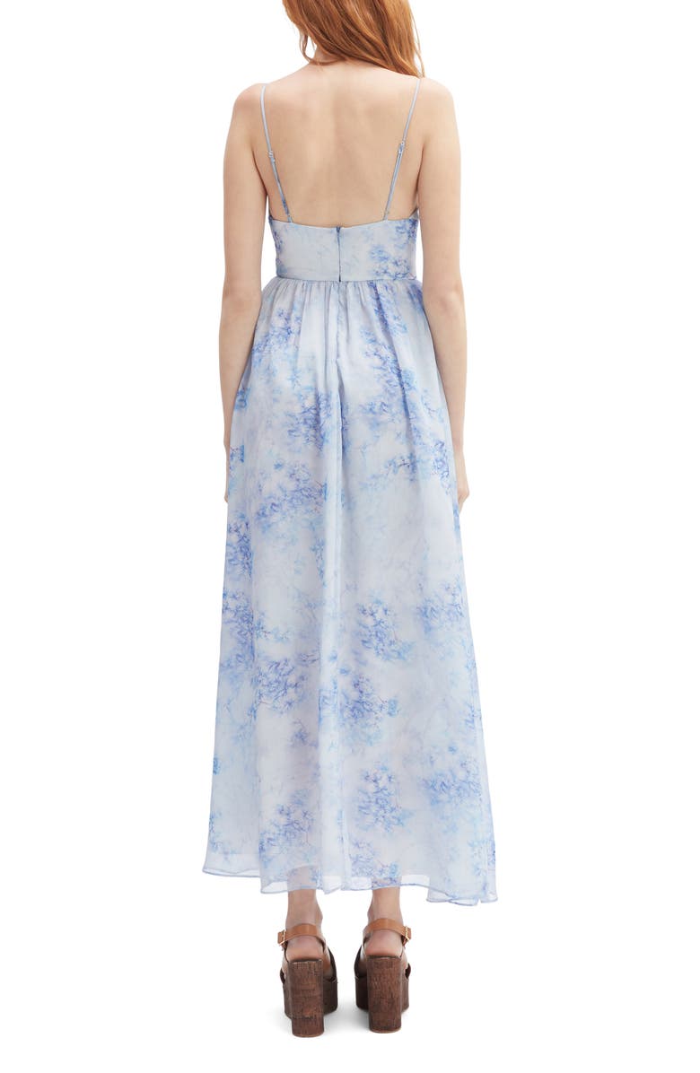 Bardot Elias Floral Print Maxi Dress, Alternate, color, Baby Blue Floral