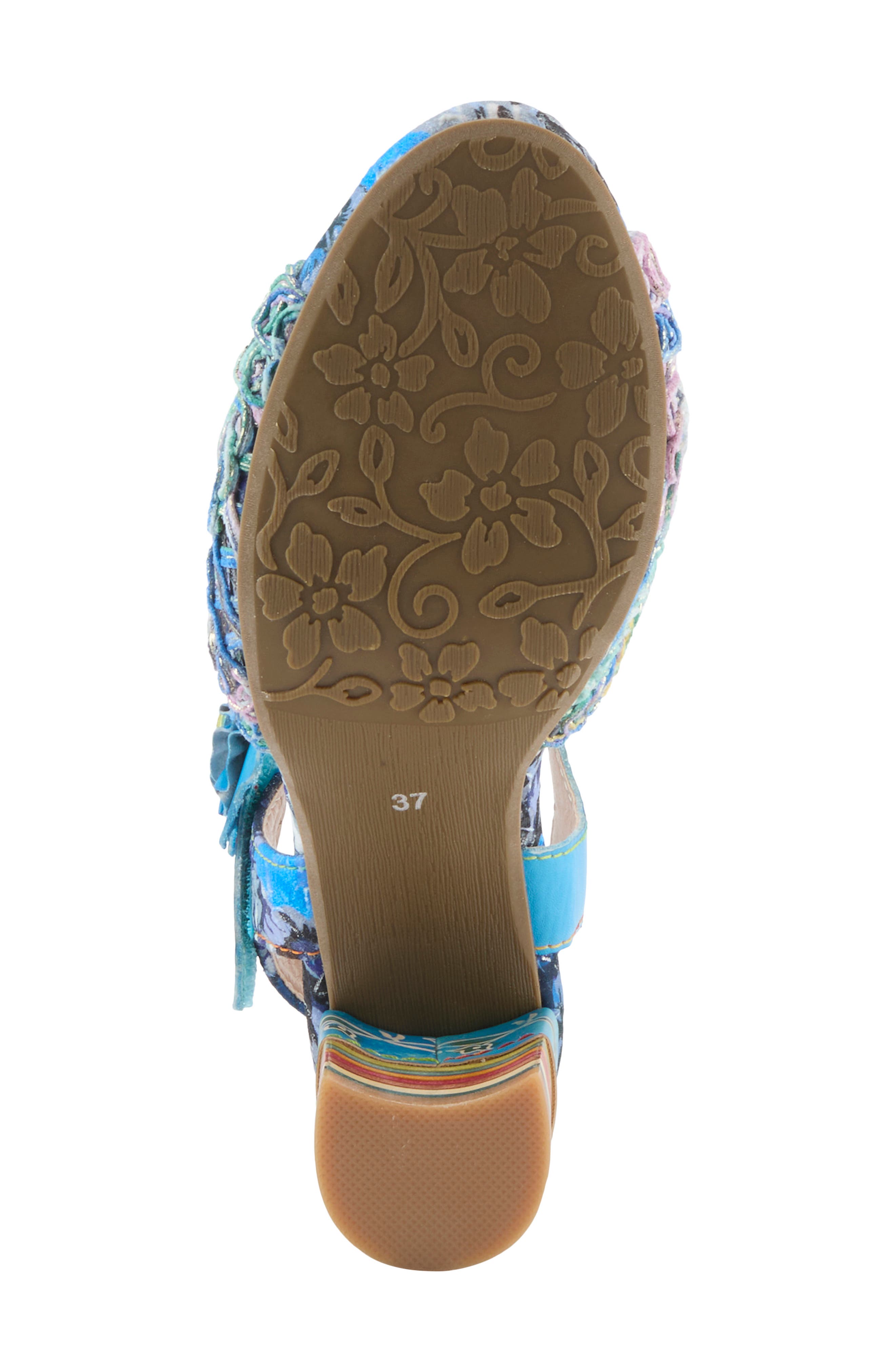 Cosmopleze Sandal, Alternate, color, BLUE MULTI