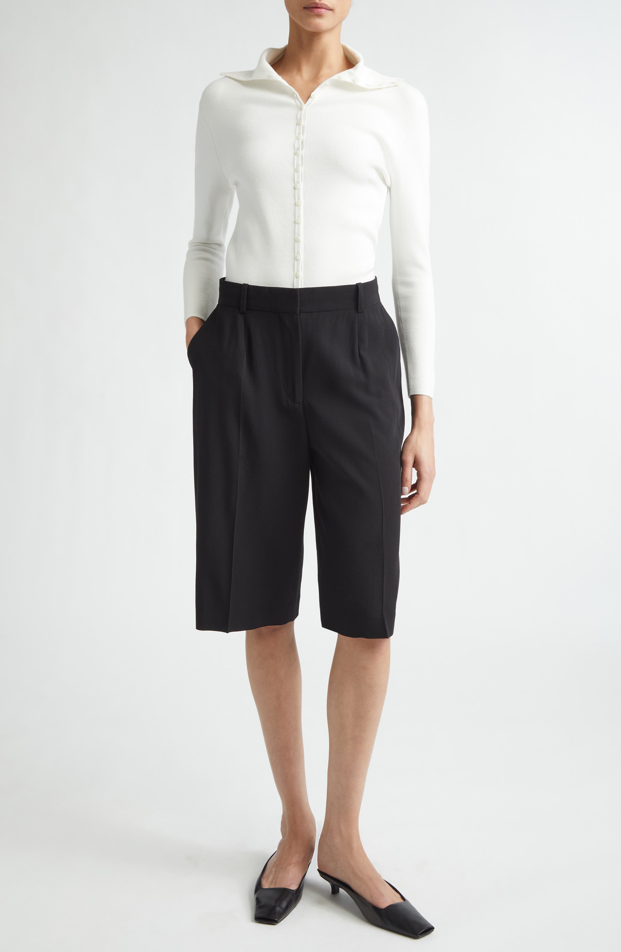 Fitted Polo Cardigan - image 4