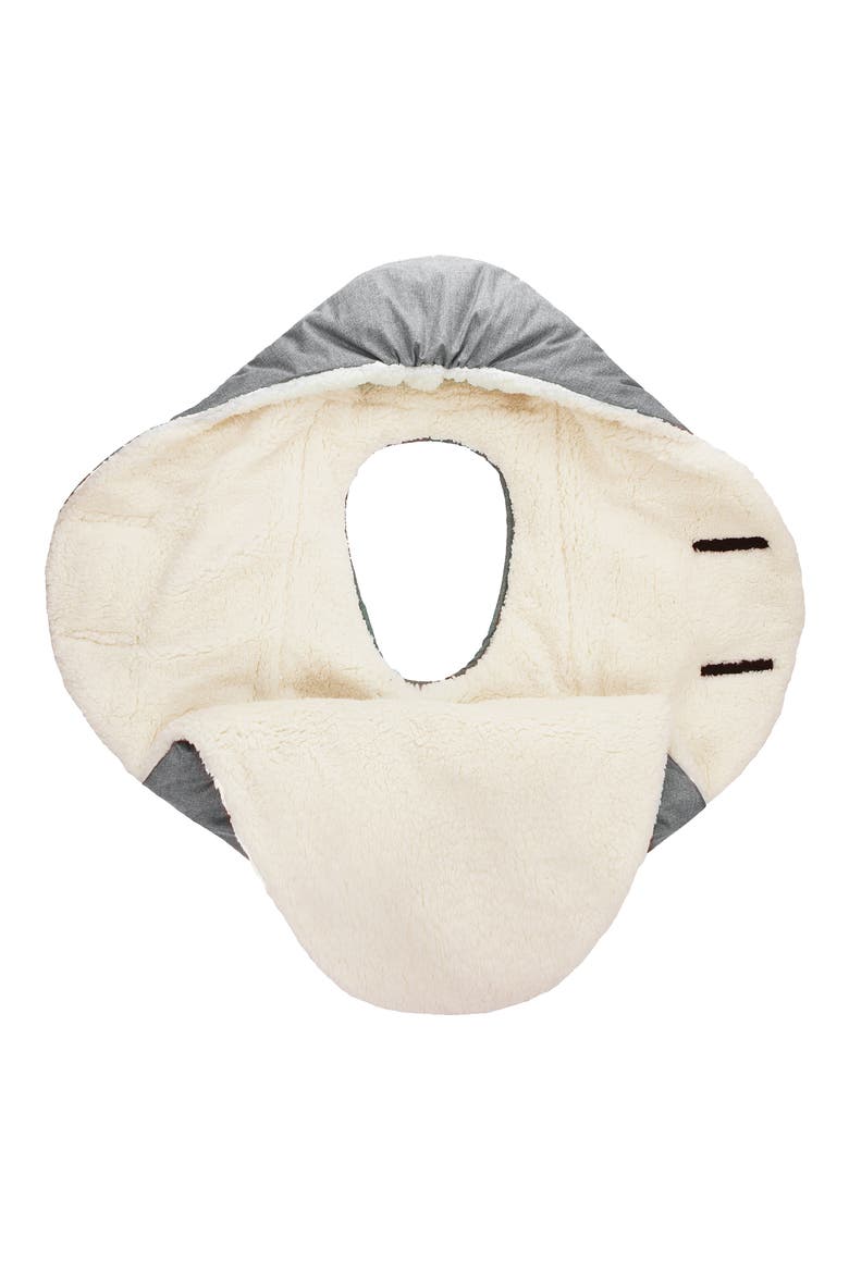 Nido Cloud Heavyweight Car Seat/Stroller Bunting, Alternate, color, HEATHER GREY