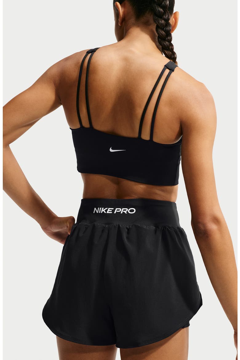 Performance Two-Layer Shorts, Alternate, color, BLACK/ WHITE