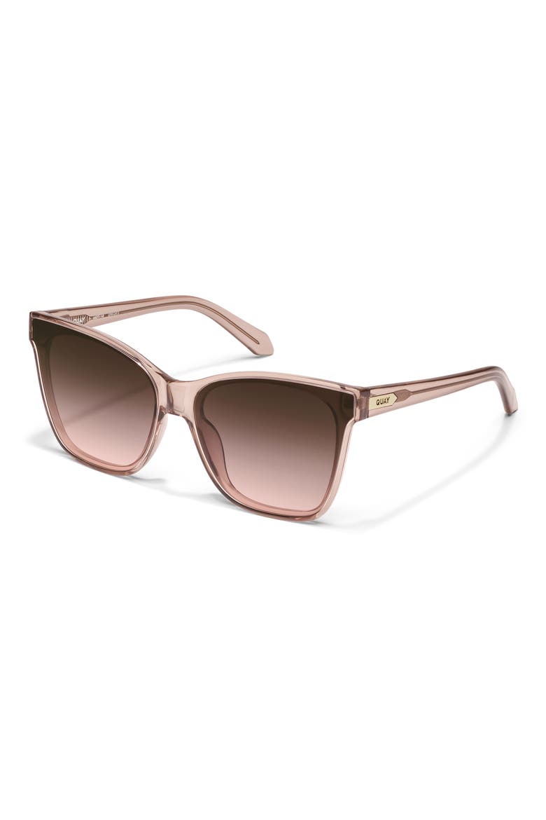 After Party 51mm Square Sunglasses, Alternate, color, DOE/ BROWN ROSE
