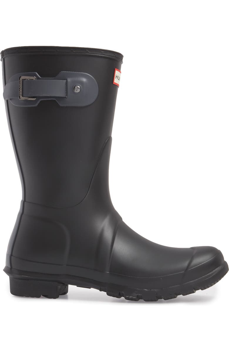 Hunter Original Short Waterproof Rain Boot, Alternate, color,