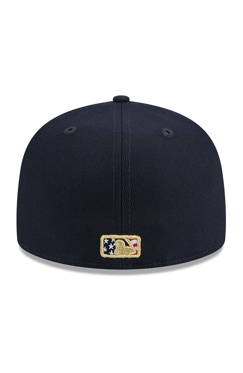 New Era Men's New Era Navy Houston Astros 2023 Fourth of July 59FIFTY Fitted Hat, Alternate, color,
