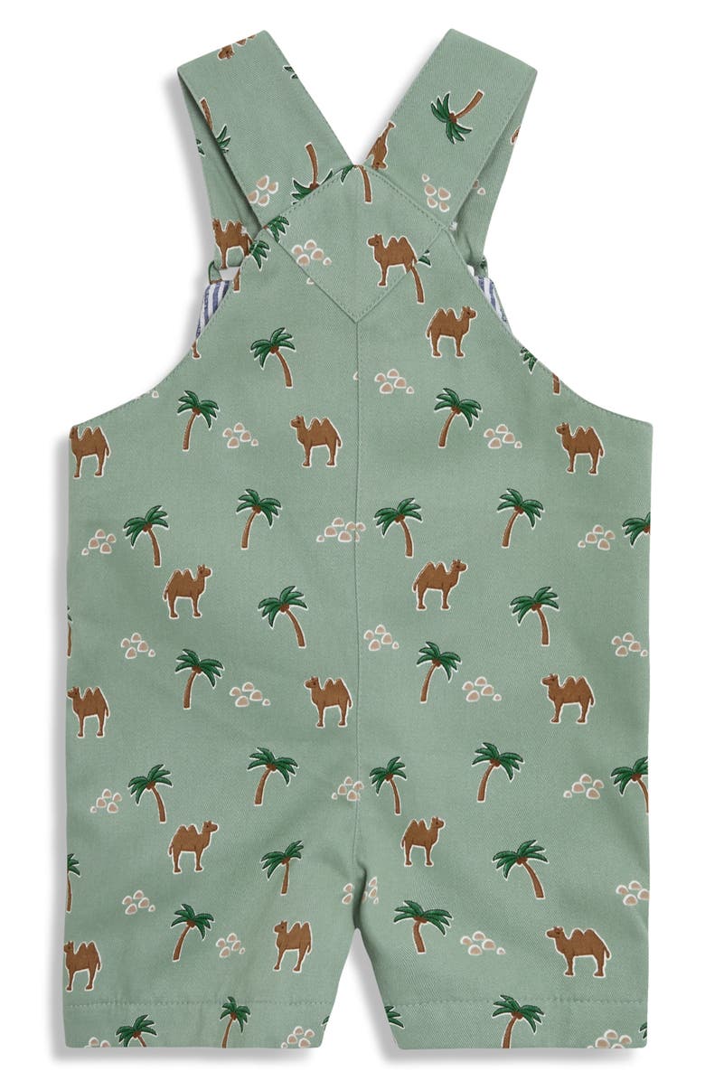 JOJO MAMAN BEBE Cotton Twill Overalls, Alternate, color, Green